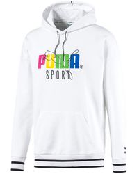 PUMA - Tfs Long Sleeve Pullover Hoodie 597340 02 - Lyst