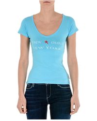 Andrew Charles by Andy Hilfiger - T-Shirt Short Sleeves V-Neck Light Tapiwa - Lyst