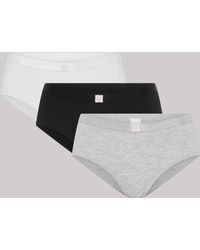 Elle - 3 Pack Super Soft Cotton Heritage Patch Shorts - Lyst