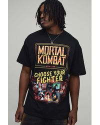 BoohooMAN - Tall Oversized Mortal Kombat License Printed T-Shirt - Lyst