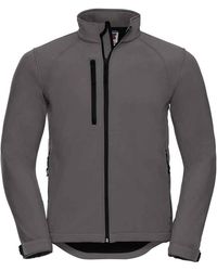 Russell - Plain Soft Shell Jacket (Titanium) - Lyst