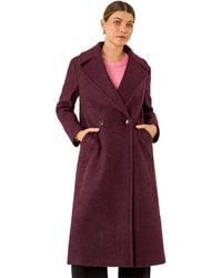 Roman - Textured Buttoned Boucle Coat - Lyst