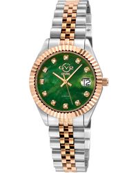 Gv2 - Naples Gren Dial Two Tone Watch - Lyst
