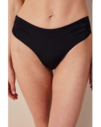 Penti - High-Waist Shirred Bikini Bottoms - Lyst