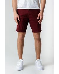 Kensington Eastside - Classic Chino Shorts With Button Fastening And Belt Loops - Lyst
