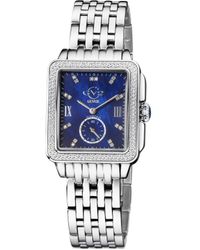 Gv2 - Bari Swiss Quartz Diamonds Mother Of Pearl Dial Stainless Steel Watch - Lyst