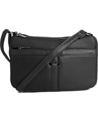 Woodland Leathers - Real Leather Crossbody Bag Classic Handbag - Lyst