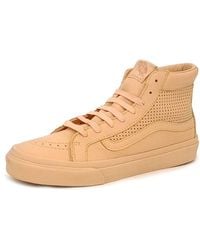 Vans - Vnoa386qnx4 Leather Nude Fashion Trainers Sneakers - Lyst