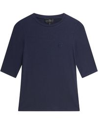 Ted Baker - Casy Fitted Half Sleeve Chest Branded T-Shirt Viscose - Lyst