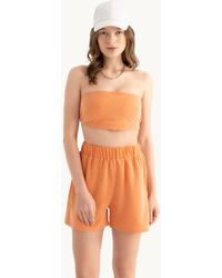 Hiccup - Strapless Basic Crop Top - Lyst