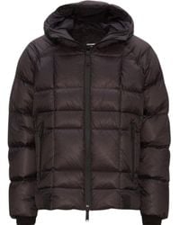 DSquared² - Bedrukt Logo Zwart Donsjack Met Capuchon - Lyst