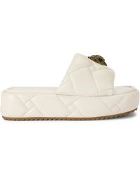 Kurt Geiger - Leather Kensington Puff Flatform Sandals - Lyst