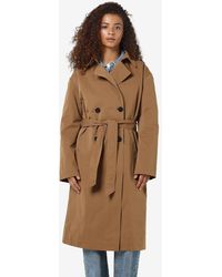 Noisy May - Trench Long Coat Classic Lapel Belted Jacket - Lyst