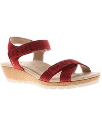 Free Spirit - Sandals Low Wedge Kit Touch Fastening Textile - Lyst