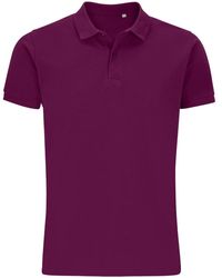 Sol's - Planet Piqué Organic Polo Shirt (Astral) - Lyst
