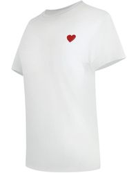 Moschino - Love Heart Logo T-Shirt Cotton - Lyst