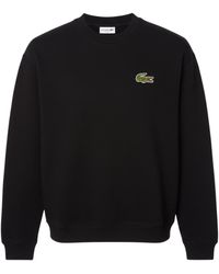 Lacoste - Fit Badge Accent Fleece Sweatshirt - Lyst
