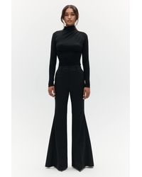Bennu - Zwarte Gedrapeerde Blouse - Lyst