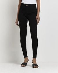 River Island - Skinny Jeans Molly Mid Rise Cotton - Lyst