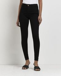 River Island - Skinny Jeans Molly Mid Rise Cotton - Lyst
