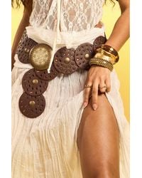 Boohoo - Round Disc Buckle Belt - Lyst