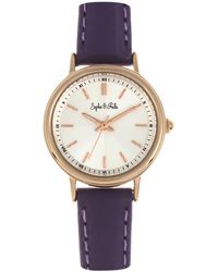 Sophie & Freda - Berlin Leather-Band Watch - Lyst