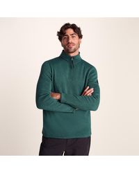 TOG24 - Pearson Knitlook Quarter Zip Fleece Dark Marl - Lyst