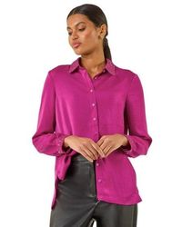 Roman - Sequin Collar And Cuff Shirt - Lyst
