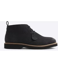 River Island - Chukka Boots Leather Lace Up - Lyst