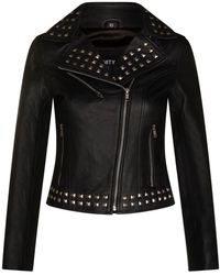Infinity Leather - Gothic Biker Jacket With Studs-Bilbao - Lyst