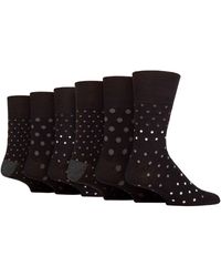 Gentle Grip - 6 Pack Non Elastic Loose Top Bamboo Socks - Lyst
