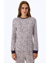 Penti - Midnight Mood Printed Long Sleeve Pajama Top - Lyst