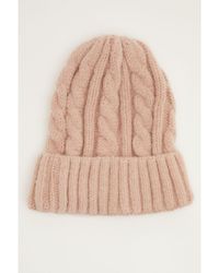 Quiz - Knit Beanie Hat - Lyst