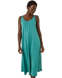 Roman - Strappy Jersey Midi Dress - Lyst