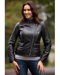 Ashwood Leather - 'Soho' Real Biker Jacket - Lyst