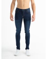 Luke 1977 - Vac Slim Fit Dark Wash Jeans Denim - Lyst
