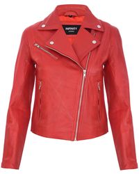 Infinity Leather - Smart Biker Jacket-Matlock - Lyst