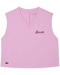 Lacoste - Kurzes Top Extratrocken Für Damen - Lyst