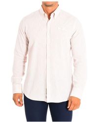 La Martina - Long Sleeve Shirt Tmc004-tl072 Cotton - Lyst