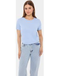 Hiccup - Basic Round Neck Short Sleeve T-Shirt - Lyst
