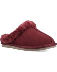 Hush Puppies - Amara Suede Bordeaux Slippers - Lyst