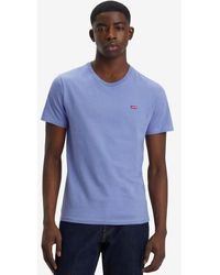 Levi's - "Original Housemark" T-Shirt Für Herren (Hellblau) - Lyst
