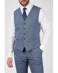 Scott - Sharkskin Overcheck Waistcoat - Lyst