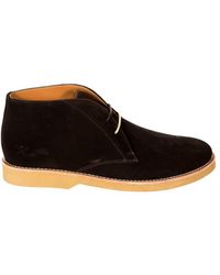 Hackett - High-top Shoe With Rubber Sole Hms20444 Fur - Lyst