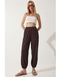 Happiness İstanbul - Ankle-Length Crepe Salwar Pants - Lyst