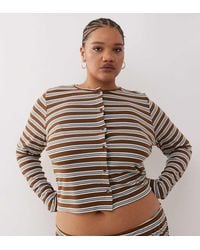 Collusion - Plus Ribbed Cardigan - Lyst