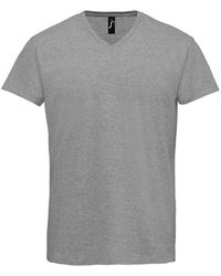 Sol's - Adult Imperial V Neck T-Shirt Marl) - Lyst