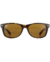 Ray-Ban - Sunglasses New Wayfarer 2132 710 Light Havana 52Mm - Lyst