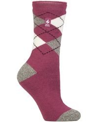 Heat Holders - Ladies Thermal Lite Patterned Socks For Winter - Lyst