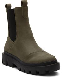 TOMS - Rowan Leather Boots - Lyst